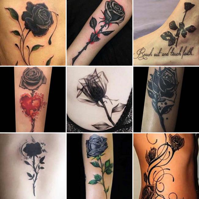 Rose tattoo: betekenis en 200 foto's om je te inspireren