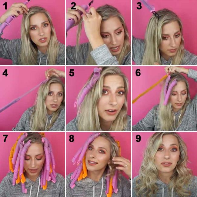 집에서 곱슬 머리하는 법 : 18 가지 효과적인 방법!