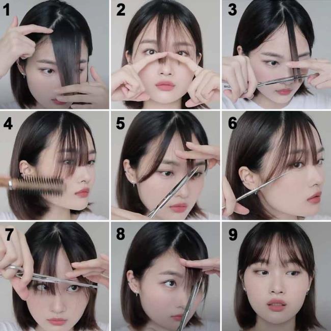 Cara memotong bangs sendiri: 8 cara mudah