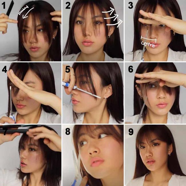 How to cut bangs yourself: 8 easy ways