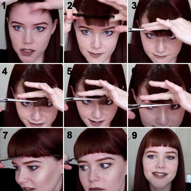 How to cut bangs yourself: 8 easy ways