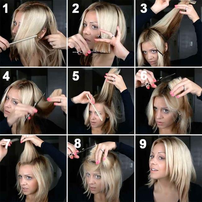 So schneiden Sie sich zu Hause die Haare: 12 Methoden