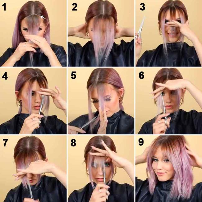 Comment se couper les cheveux à la maison: 12 méthodes