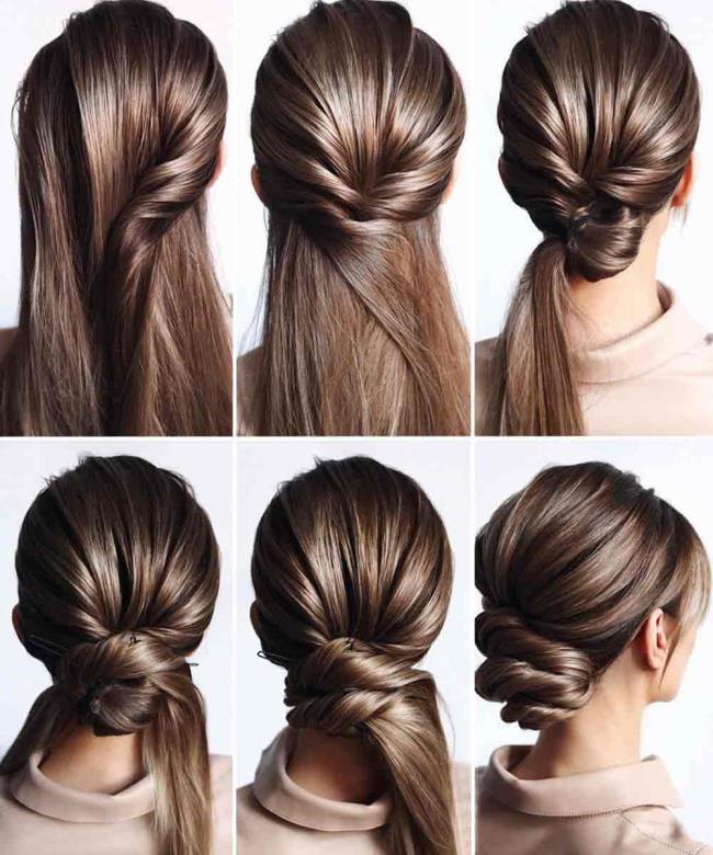 Chignon: 200 روش برای انجام آن ، تصاویر و آموزش ها