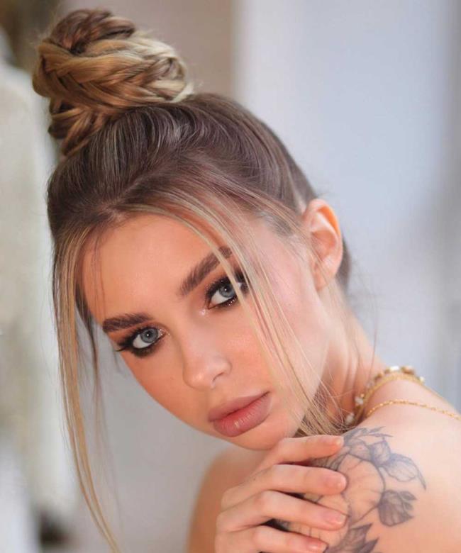 Chignon: 200 روش برای انجام آن ، تصاویر و آموزش ها