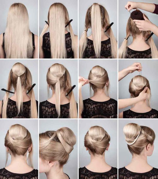 Chignon: 200 manieren om het te doen, afbeeldingen en tutorials