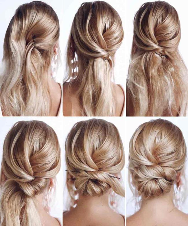 Chignon: 200 cara untuk melakukannya, gambar dan tutorial