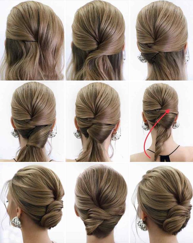 Chignon: इसे करने के 200 तरीके, चित्र और ट्यूटोरियल