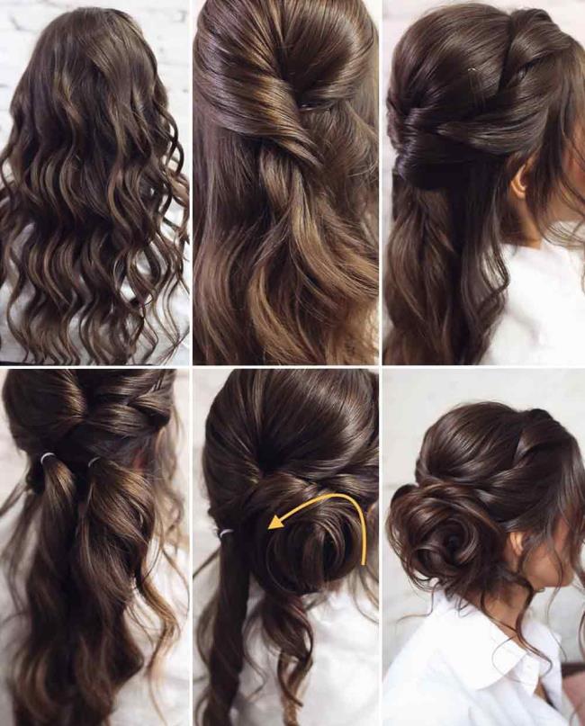 Chignon: 200 روش برای انجام آن ، تصاویر و آموزش ها