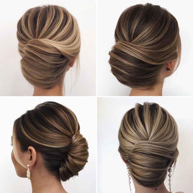 Chignon: 200 روش برای انجام آن ، تصاویر و آموزش ها