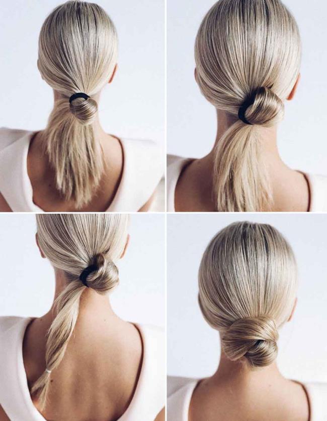 Chignon: 200 cara untuk melakukannya, gambar dan tutorial