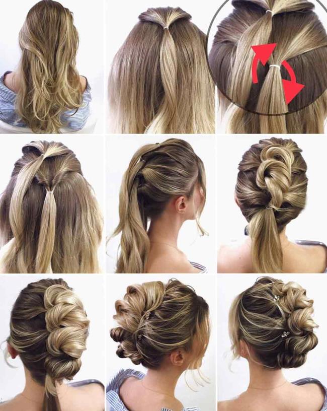 Chignon: इसे करने के 200 तरीके, चित्र और ट्यूटोरियल