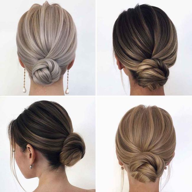 Chignon: 200 façons de le faire, images et tutoriels