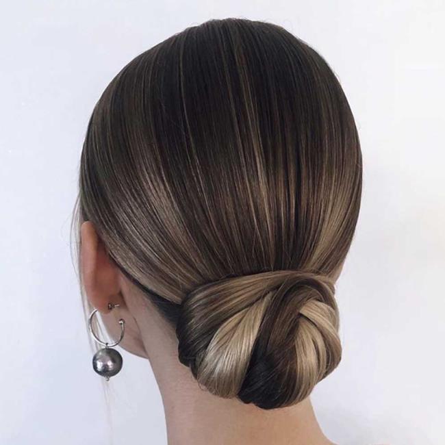 Chignon: 200 طريقة للقيام بذلك ، صور ودروس