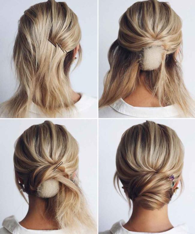 Chignon: 200 Möglichkeiten, Bilder und Tutorials