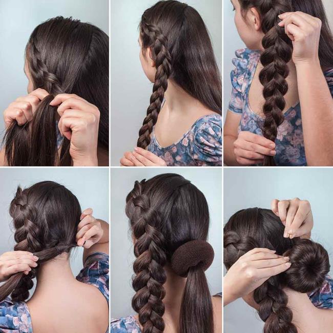 Chignon: 200 cara untuk melakukannya, gambar dan tutorial