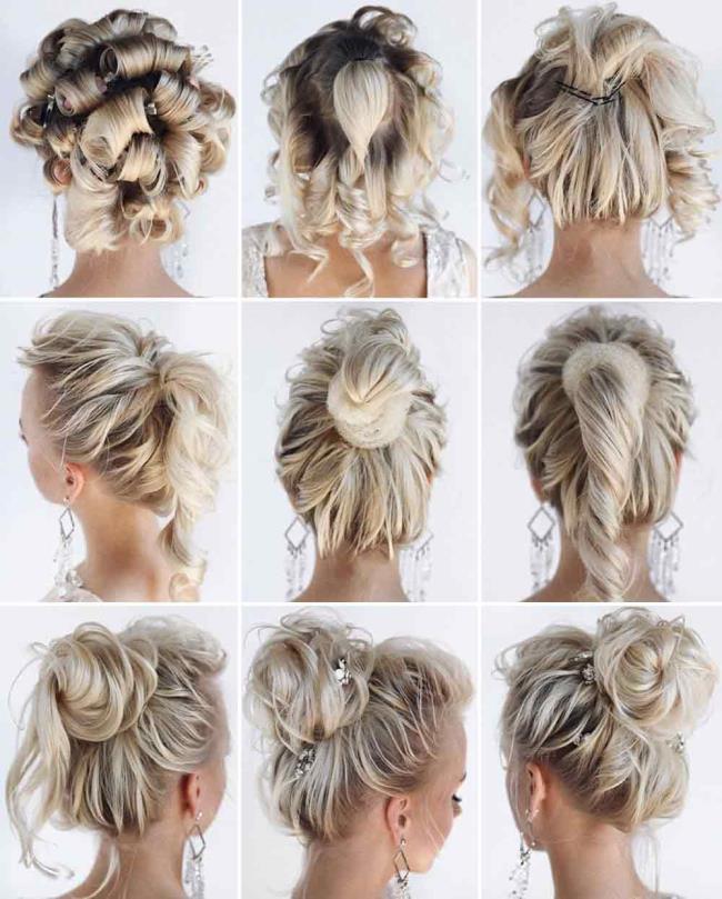 Chignon: 200 cara untuk melakukannya, gambar dan tutorial