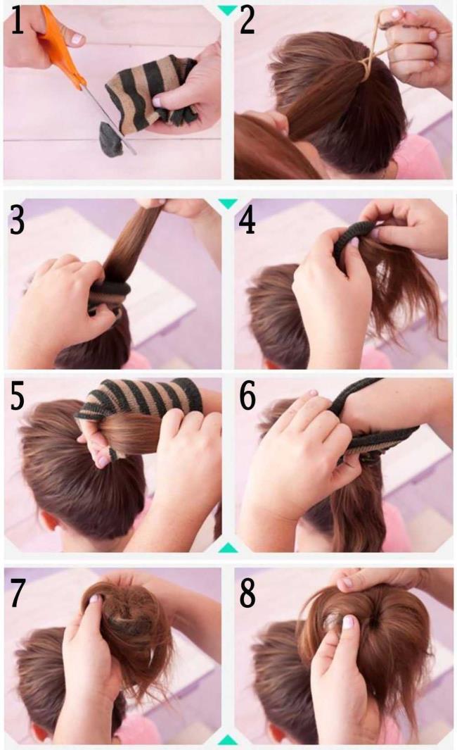 High chignon: how to do it?  40 Photos and Tutorials