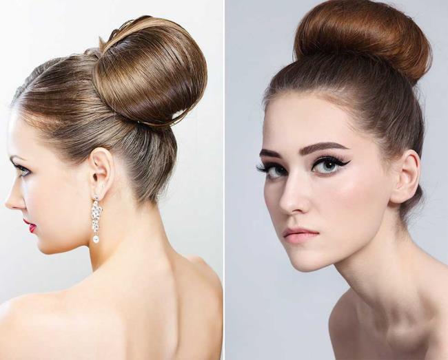 High chignon: how to do it?  40 Photos and Tutorials