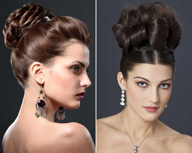 Hoge chignon: hoe doe je dat?  40 foto's en tutorials