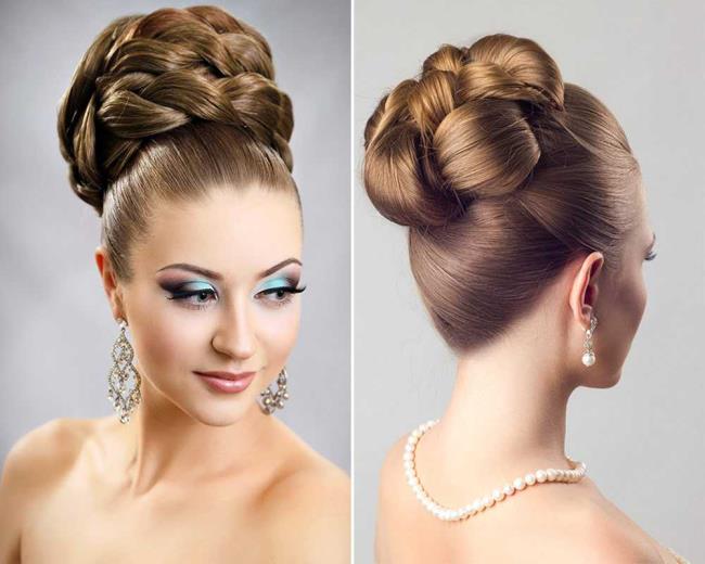 Hoge chignon: hoe doe je dat?  40 foto's en tutorials