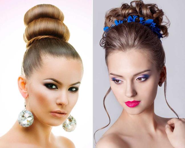 High chignon: how to do it?  40 Photos and Tutorials