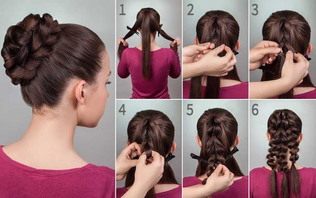 High chignon: how to do it?  40 Photos and Tutorials