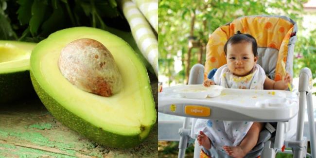 Nutritious snacks for babies from avocado