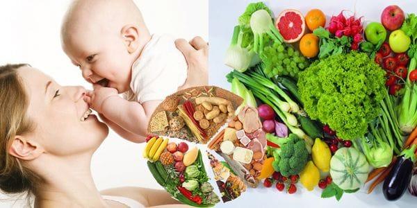 Diet for mothers after giving birth to benefit milk for their babies while mothers are still slim