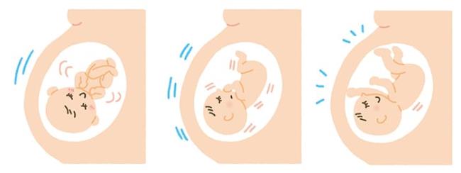 Het fenomeen van foetale trillingen in de baarmoeder maakt de moeder verrast
