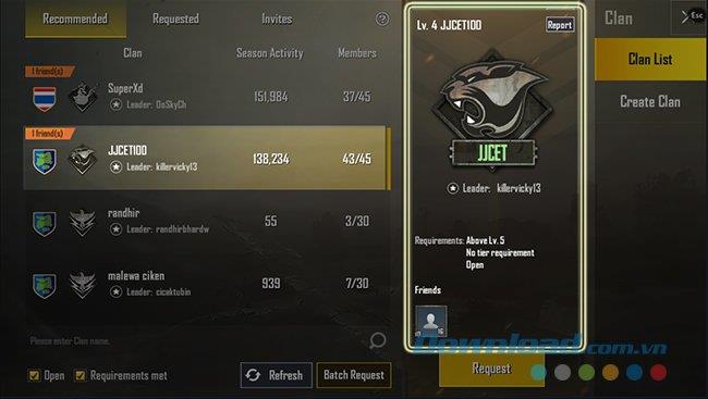 Bagaimana untuk menyertai klan dan mewujudkan klan baru di PUBG Mobile