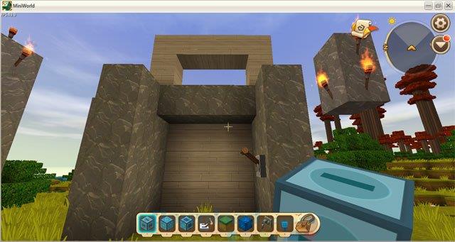 Cara membuat pintu otomatis di Mini World: Block Art