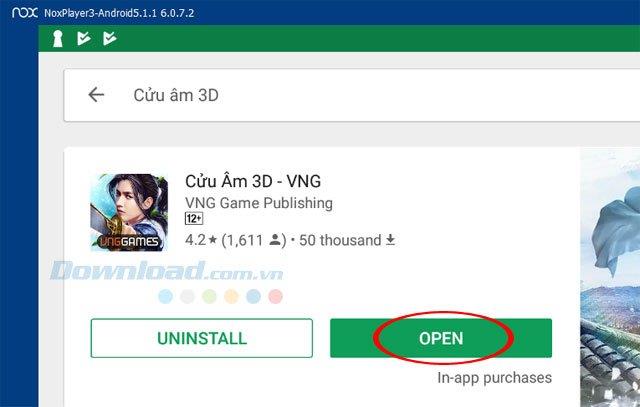 Instructions to install and play Nine Yin 3D on the computer