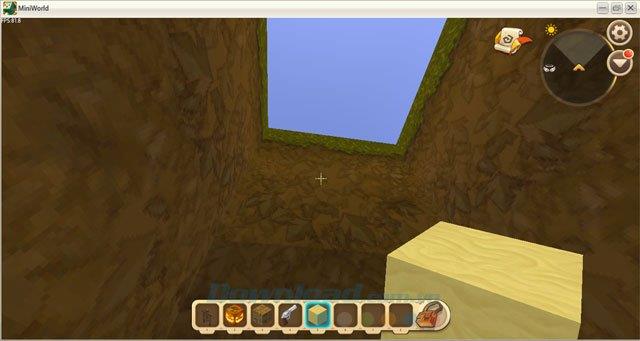 How to see through the ground in Mini World: Block Art