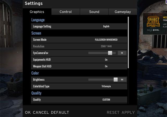 How to configure PUBG optimally to run smoother with 60 FPS