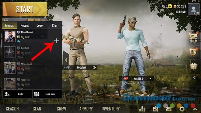 How to invite friends to play PUBG Mobile