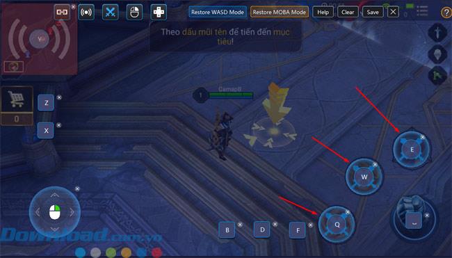 Instructions for playing MOBA mode game on BlueStacks