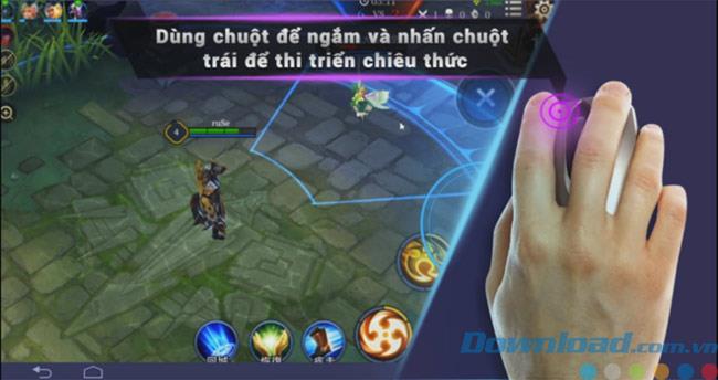 Instructions for playing MOBA mode game on BlueStacks