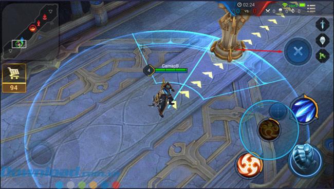 Instructions for playing MOBA mode game on BlueStacks