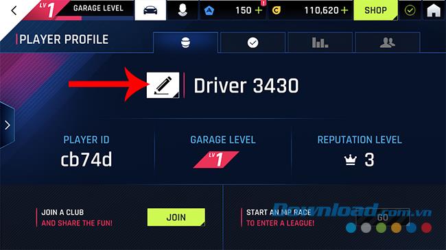 วิธีเปลี่ยนชื่อในเกม Asphalt 9: Legends