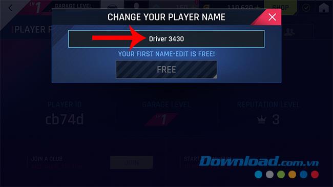วิธีเปลี่ยนชื่อในเกม Asphalt 9: Legends