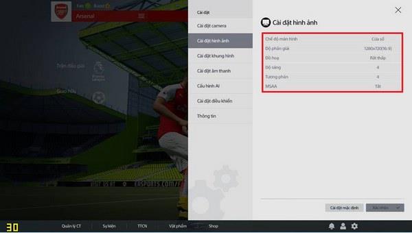 FIFA Online 4: Customize for smoother game play