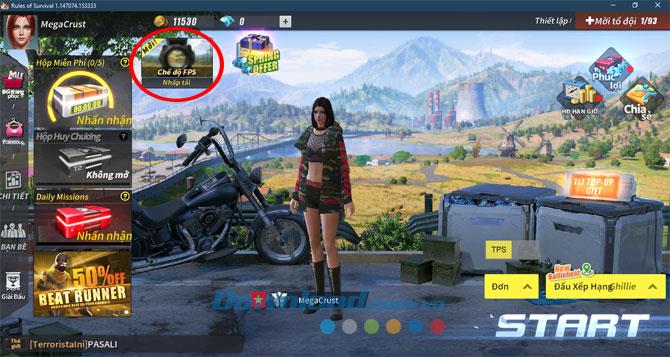 How to switch first-person mode on Rules Of Survival PC