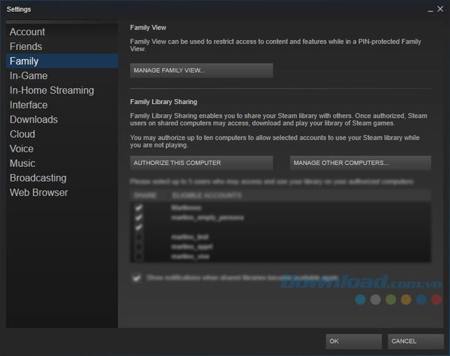 How to set up and disable Family Sharing on Steam