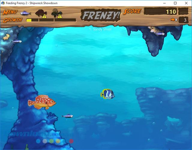 Instal Feeding Frenzy dan mainkan ikan besar makan game ikan kecil di PC