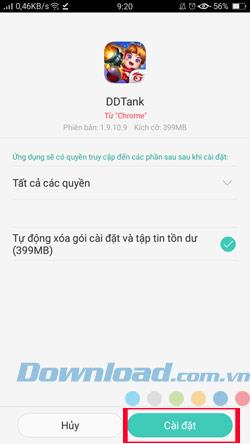 DDTank Android sürümünü yükleme ve deneyimleme talimatları