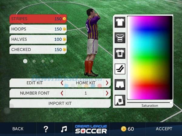 Panduan untuk menyesuaikan pemain dalam Dream League Soccer