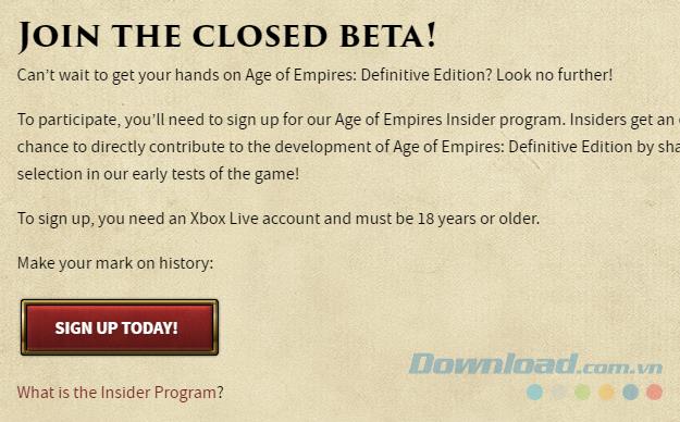 In Kürze Age of Empires - Empire 4K für Sie zum Pflügen, um einen Account zu haben?