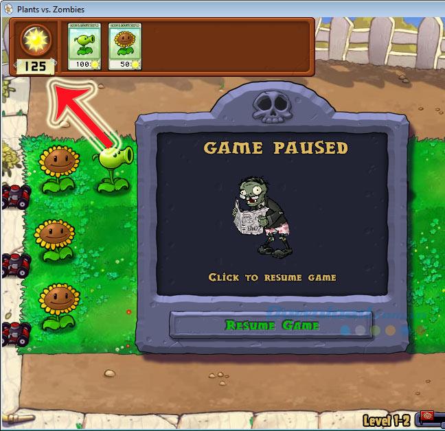 Use the Cheat Engine to find the sun in Plants vs Zombies