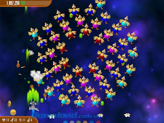 Tips to get high scores in the chicken shooting game Chicken Invaders